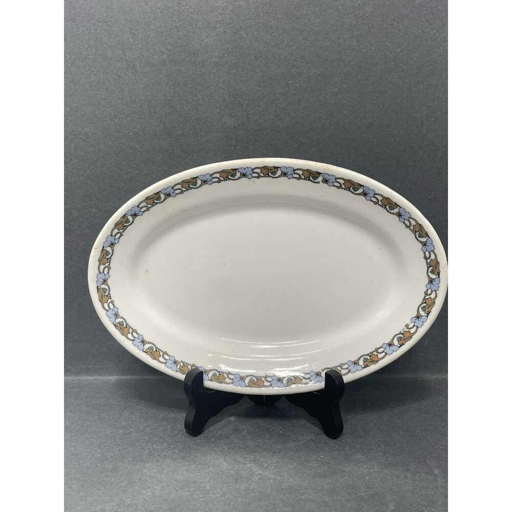 SHENANGO MAYFLOWER ALBERT PICK RESTAURANT WARE Oval Plate 9 Inch